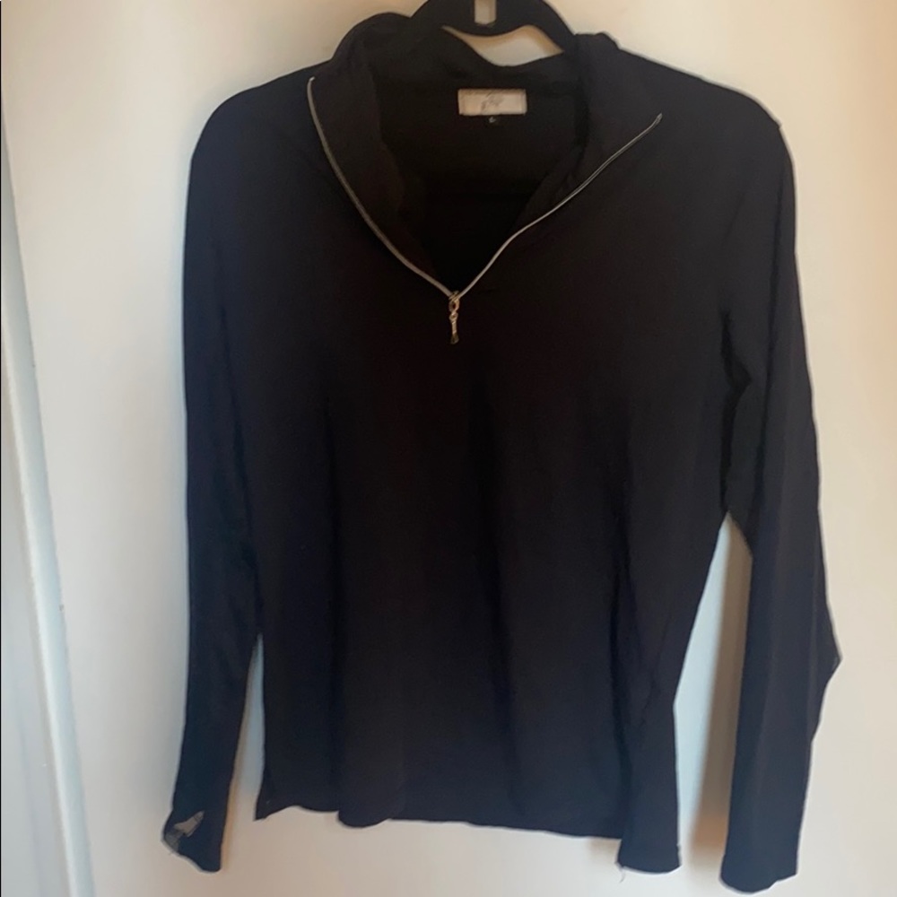 Black half zip